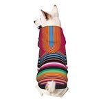 Small Dog Hoodie Mexican Blanket St