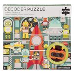 Petit Collage PTC332 Robot Factory Decoder Puzzle, Multi