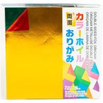Aitoh DSF-2 Double-Sided Foil Origami Paper, 5.875-Inch by 5.875-Inch, 18-Pack