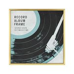 MCS Brass 12.5x12.5 Inch Foundry Gallery Record Album Wall Frame, 12.5 x 12.5