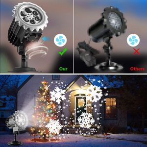 LED Snowflake Projector Lights – Outdoor Holiday Decoration