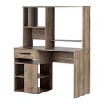 South Shore Annexe Home Office Computer Desk, Weathered Oak