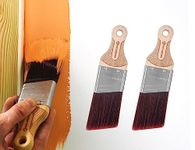 ROLLINGDOG 2" Small Paint Brush - Paint Brushes for Walls, Furniture, Cutting in, Other Detail Painting (Pack of 2)