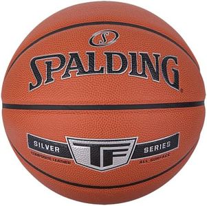 Spalding - TF Silver - Basketball ball - Size 5 - Basketball - Certified ball - Material ZK COMPOSITE - Indoor and Outdoor - Anti-slip - Excellent grip