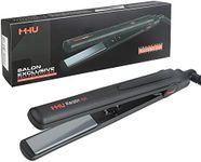 MHU Professional Salon Flat Iron with 1 Inch Plate Ceramic Tourmaline Ionic Hair Straightener and Curler Auto Shut Off