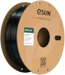 eSUN PETG Filament for 3D Printers High Speed PETG 3D Printer Filament 1.75mm Dimension Accuracy +/- 0.02mm 1KG (2.2 LBS) Spool Fast Printing PETG 3D Printing Material，Solid Black