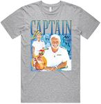 Sanfran Clothing Captain Lee Homage Top TV Show Icon Retro Below Deck Gift Unisex 90's T-Shirt Extra Large/Light Grey