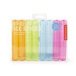 8 Kikkerland Reusable Ice Sticks for Chilling Drinks