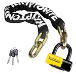 Kryptonite 999485 Black 14mm x 39-Inch, 1410 New York Fahgettaboudit Chain and New York Disc Lock