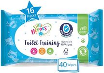 Little Heroes Baby Wipes, Toilet Training Wet Wipes for Sensitive Skin, Fragrance Free (16 packs x 40 wipes totaling 640 wipes)