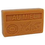 Maison Du Savon De Marseille - French Soap Made with Organic Argan Oil - Honey Fragrance - 100 Gram Bar