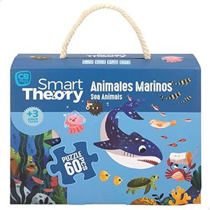 ColorBaby 49735 - Puzzle polución en el fondo marino 60 piezas/Puzzle infantil, juguete educativo/Puzzles para niños y niñas, regalos para niños, rompecabezas