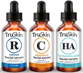 TruSkin Face Serum Trio – Hyaluronic Acid, Vitamin C & Retinol Serum for Face – Anti Aging Skin Care Set for Women – Skin Care for Bright, Smooth, Firm & Hydrated Skin, 1 fl oz, 3 Bottles