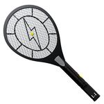 GIGAWATTS Sixer Mosquito Bat Racket Export Quality Insect Bugs Trap Fly Swatter Electric with Rechargeable Long Battery Life for Indoor Home Outdoor (Black, 6 Months Warranty)