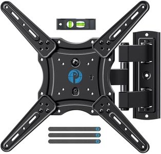 Pipishell Full Motion TV Wall Mount for 26-60 inch Flat or Curved TVs up to 77 lbs, TV Bracket Wall Mount with Articulating Arms, Extension, Tilt, Swivel, Leveling, Max VESA 400x400mm, PIMF7