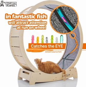 STAR CATWHEEL Cat Treadmill – 41.7in Exercise Wheel for Cats