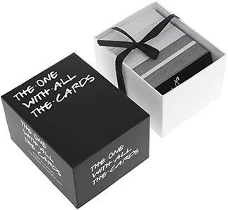 Berslashe The One with All Cards for TV-Box Against Friendly Game, Black, White (2 Packs)