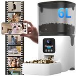 Frienhund Smart Camera Automatic Cat Feeder: 1080P HD Live View with Night Vision, Automatic Dog Feeder with Two-Way Audio, Detachable for Easy Clean,Record Wonderful Moments for Multiple Pets - 25Cup