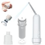 Portable Bidet for Travel Electric Bidet with USB-C Rechargeable Handheld Water Sprayer for Personal Hygiene and Postpartum Care with Universal Bottle Adapter (White)
