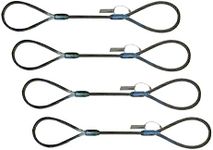 Eye and Eye Wire Rope Choker Sling 1/2" x 8' Rigging Lifting Industrial 5,000 lbs (4 Pack)