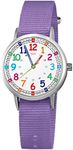 ITOOZYNN Kids Watch for Children Girls and Boys,Easy Read Time First Watch for Children's Toddler Learning Time,for Ages3~11 Boys Girls Little Child as Gift (Purple)