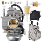 Carbhub Carburetor and Fuel Pump Kit for Polaris Sportsman 400 500 700 300 335 600 Magnum 325 Trail Blazer 330 2520227 with Fuel Filter