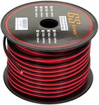 GS Power 18 Gauge 200’ Red /200' Black (400 feet Total) Bonded Zip Cord Speaker Cable for Model Train Car Audio Radio Amplifier Remote 12V Automotive Trailer Harness LED Light Wiring