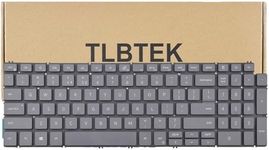 TLBTEK Backlight Keyboard Replacement Compatible with Dell Inspiron 15 5000 5501 5502 5508 5584 P85F 5590 P88F 5593 5594 5598,15 3501 3502 3505,15 7000 7590 7591 7791,Latitude 3510 Series Laptop