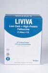LIVIVA Low Carb High Protein KETO Fettuccine Pasta Value Pack - (Case of 12), 27g of Protein, 8g Net Carbs, Diabetic-Friendly - Made with Pea Protein, Mulberry Leaf and Konjac