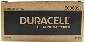 Long Lasting Power Duracell Alkaline D Battery 12 Pack, (03973)