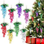 8 Pieces Beaded Grapes Ornament 4 I