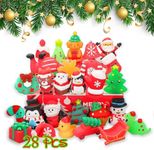 Squishies, Mochi Squishy Toys - Christmas Kawaii Cat Squishys Slow Rising Animals - Party Favors, Goodie Bag, Birthday Gifts, Mini Squishies Stress Reliever Toy Pack