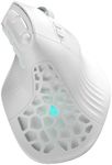 SOLAKAKA E9 Vertical MMO Gaming Mouse,24800 DPI,Tri-Mode Ergonomic Wireless Mouse with 10 Side Buttons,RGB Mouse for PC/Mac - White