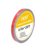 YXSF Red Reflective Tape,1/2 Inch×15 Feet Reflective Tape,Reflector Tape high Viscosity Waterproof for Bikes Cars Ships Motorcycles Raincoat