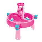 DOLU Kids 3 in 1 Sand & Water Pit with Drawing Table Pink For Children From 2 Years Outdoor Toys Garden Water Table Garden Toys Messy Play Tray Activity Table Sand Pit Sandpit Sand Pit Toys