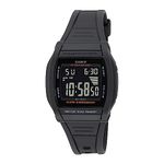 Casio Unisex Resin Digital Black Dial Watch-W-201-1Bvdf, Band Color-Black