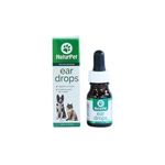 NaturPet Ear Drops for Dogs & Cats | Use for Cleaning, Prior to Swimming, Stinky, Smelly Ears, Itchy Ears | All Natural Herbal Drops 10mL
