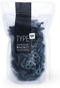 Lot de 200 lettres magnétiques, chiffres et caractères spéciaux, aimants pour réfrigérateur, lettres magnétiques (scandale noir)