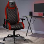 Atlantic Gaming, Office High Back Computer Chair Executive Ergonomic Adjustable, Swivel, Reclining & Armrest, Lumbar Support, Racing Red
