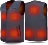 ARRIS Heated Vest for Petite & Big Kids Size Adjustable Electric Heating Body Warm Gilet 7.4V Battery Powered for Winter Use