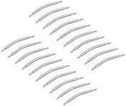 uxcell 21mm Curved Spring Bar Pins 1.5mm Dia Stainless Steel Double Flanged End Watch Band Link Pin 20pcs