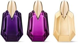 Mugler Alien Mini Gift Set - With Alien Eau de Parfum, Goddess & Alien Hypersense - Women's Perfume Trial Set - Ambery, Woody & Floral - Long Lasting Fragrance - Set of 3-0.2 Fl Oz Each Travel Size