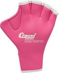 Cressi Swim Gloves - Fitness Water Aerobics and Water Resistance Training,Pink,M