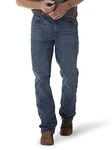 Wrangler Men's Retro Relaxed Fit Boot Cut Jean, True Blue, 34W x 32L