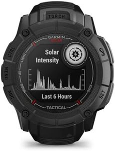 Garmin Instinct 2X, Solar - Tactical Edition, Rugged Hybrid Smartwatch with Solar Charging Capabilities, Tactical-Specific Features, Black
