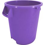 SPARTA Bronco Round Waste Bin Trash Container 10 Gallon - Purple