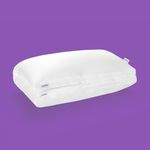 Purple TwinCloud Pillow | Adjustable Support for Soft or Firm Support, Perfect Side Sleeper Pillow, White