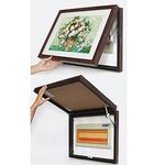ZOOMELLA Heavy Duty Lid Support Hinge Lid Stay with Soft Close Toy Box Hinge Support Drop Lids of Cabinets Cupboard Meter Box Wall Hiding Decor Picture Frames