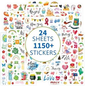 Planner Stickers 1150+ New Monthly Daily Planners Vintage Holiday Seasonal Happy Scrapbook Supplies Stickers Calendar Journaling Stickers Gifts for Adults Kids Women