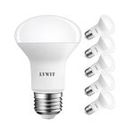 LVWIT R63 Reflector E27 LED Bulb, Warm White 2700K, R63 Spotlight Bulbs,806Lm,8W Replacement 60W,Screw in Bulbs Led R63, Non-Dimmable LED Reflector Spotlight Bulbs Screw(Pack of 6)